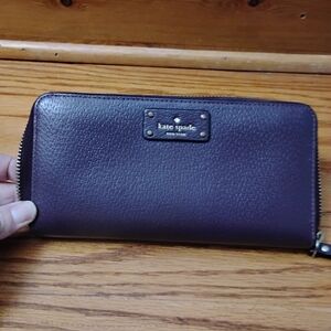 Kate Spade Purple Leather Wallet